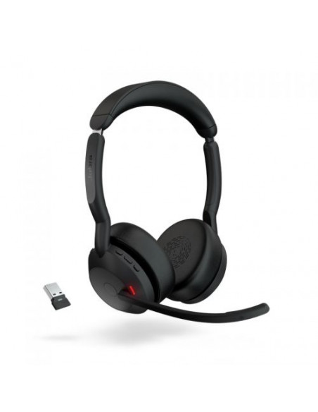 Jabra Evolve2 55 Stéréo UC + Dongle USB-A Link380 & Socle